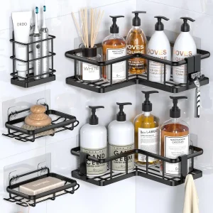 Corner Shower Caddy, 5-Pack Shower Organizer Corner
