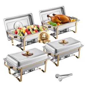 8 Qt 2 4 Pack Chafing Dish Buffet Set