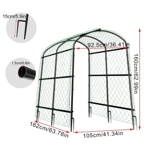 U-Shaped Metal Tall Garden